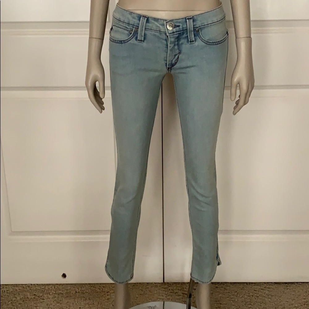 SAMPLE! Dittos Low Rise Zip Ankle Skinny Jeans